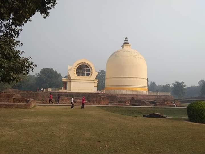 Stupa and temple grounds