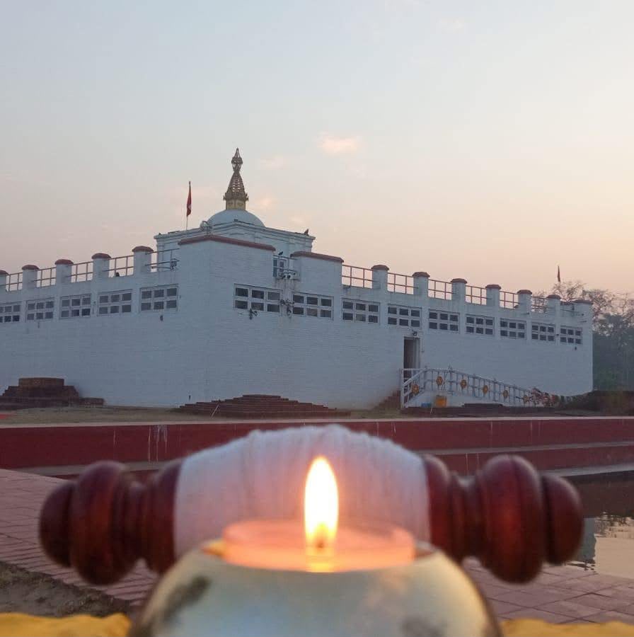 Temple at dusk